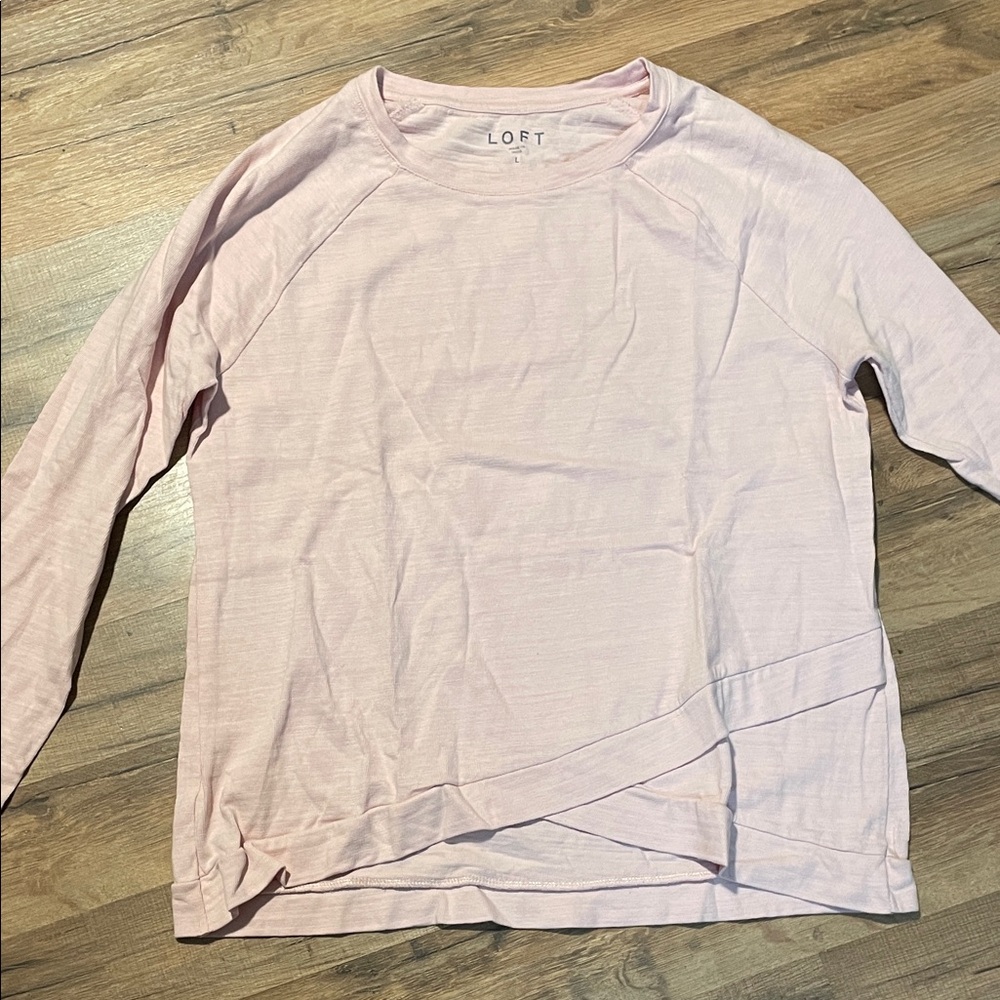 LOFT Blush Long Sleeve Tee